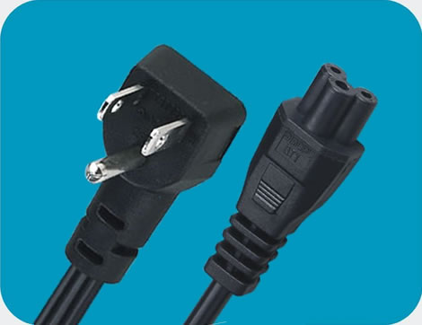 三芯日标电源线|IEC 60320 C5|梅花尾插 三芯日标电源线|IEC 60320 C5|梅花尾插
